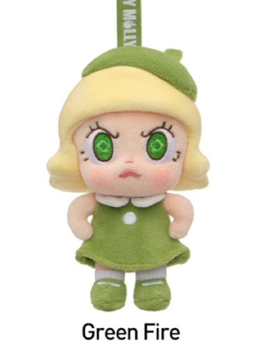 POP MART Other - New Sealed Pop Mart Angry Molly Green Fire Plush Doll